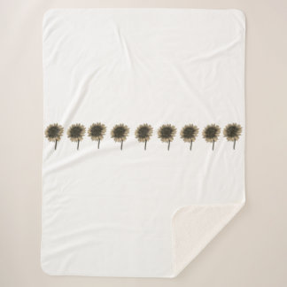 Sunflower Live, Laugh, Love Sherpa Blanket