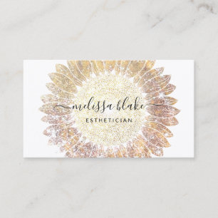 sunflower logo business card