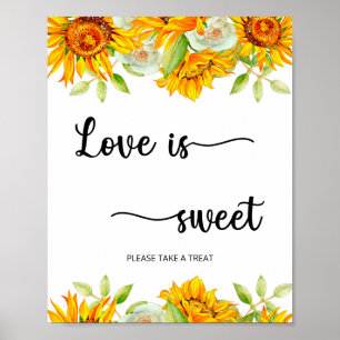 Sunflower Love is sweet poster
