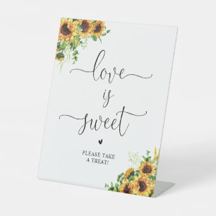 Sunflower Love Is Sweet Sign