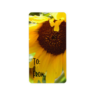 Sunflower Love Label