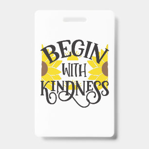 Sunflower Lover   Begin With Kindness Badge