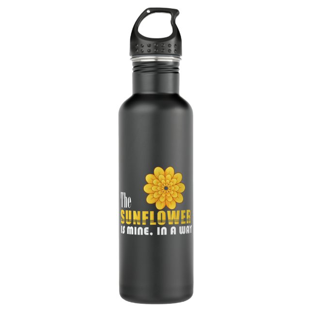 Sunflower Lover | The Sunflower Is Mine 710 Ml Water Bottle (Front)