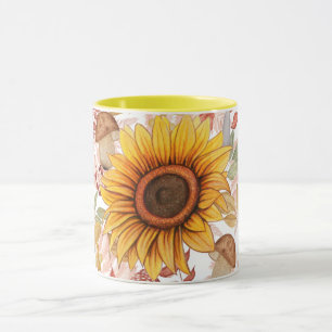 Sunflower Lovers, Bright Kitchen Decor Drinkware Mug