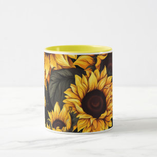Sunflower Lovers, Bright Kitchen Decor Drinkware Mug