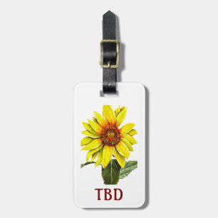 Sunflower Luggage Tag