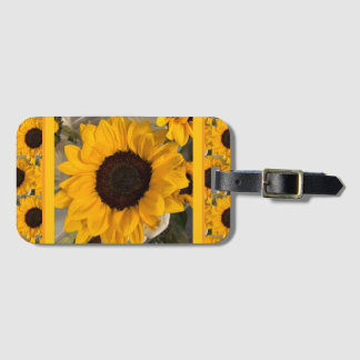 Sunflower Luggage Tag