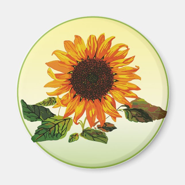 Sunflower Magnet (Front)
