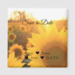 Sunflower Magnet<br><div class="desc">Sunflower Customizable Save The Date</div>