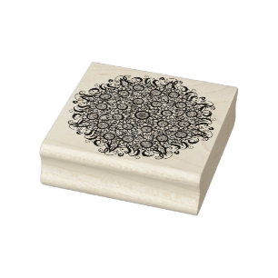 Sunflower Mandala Nature Lover Sunflowers Floral   Rubber Stamp