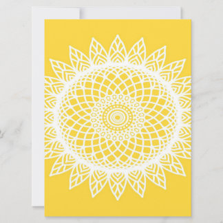 Sunflower Mandala- Unique Cute Birthday Gift