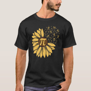 Sunflower Math Nerd Shirt Pi Symbol T shirt Pi Day