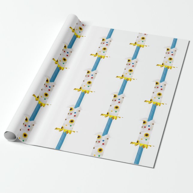 Sunflower Matte Wrapping Paper (Unrolled)
