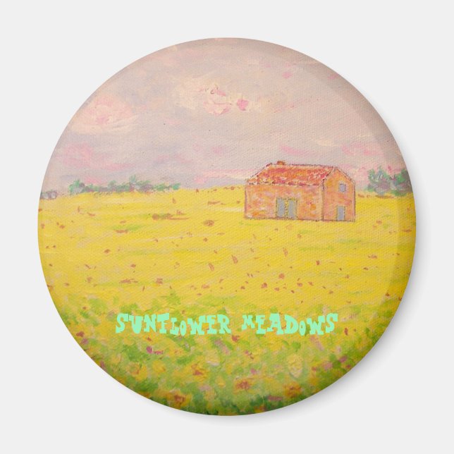 Sunflower Meadows Magnet (Front)
