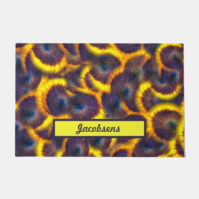 Sunflower Medley Personalized Doormat (Front)