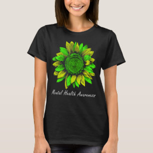 Sunflower Mental Health Awareness Women Men Girls T-Shirt