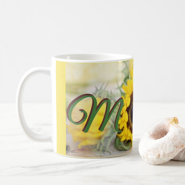 Sunflower Mom Coffee Mug (With Donut)