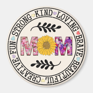 Sunflower Mom Magnet