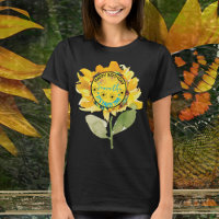 Sunflower Mom's Birthday Girl Black