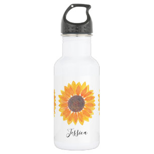Sunflower Monogram Name Personalised 532 Ml Water Bottle