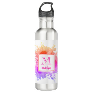 Sunflower Monogram Name Personalized 710 Ml Water Bottle