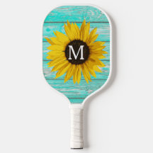 Sunflower Monogram Rustic Customizable 