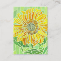 Sunflower Mosaic ACEO Artists Trading Cards