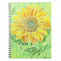 Sunflower Mosaic Notebook
