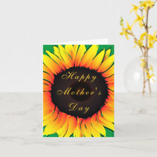 Sunflower Mother's Day Card - Customizable