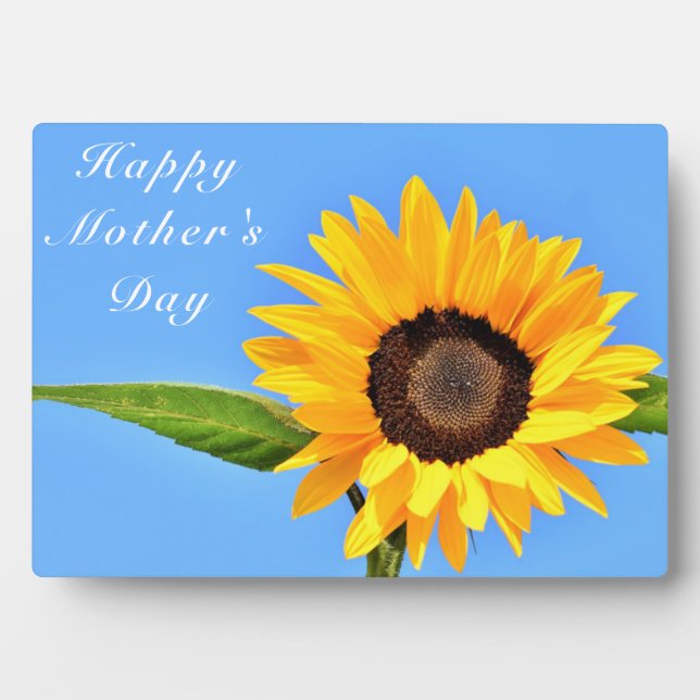 Sunflower Mother's Day Card Plaque (Front)