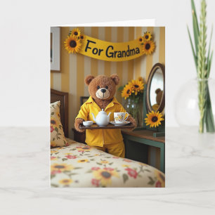 Sunflower Mothers Day Tea Card