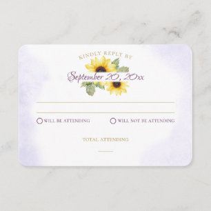 Sunflower Mountain Lavender Response Card