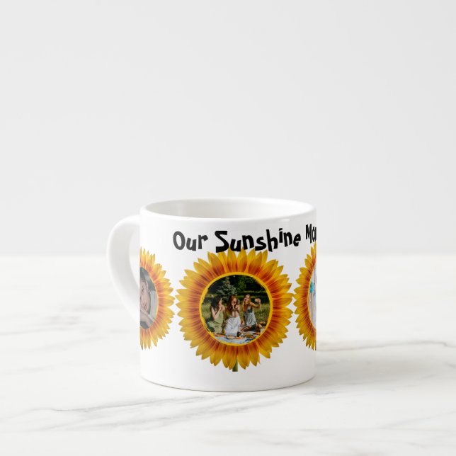 Sunflower mug Personalized Photo (Front Left)