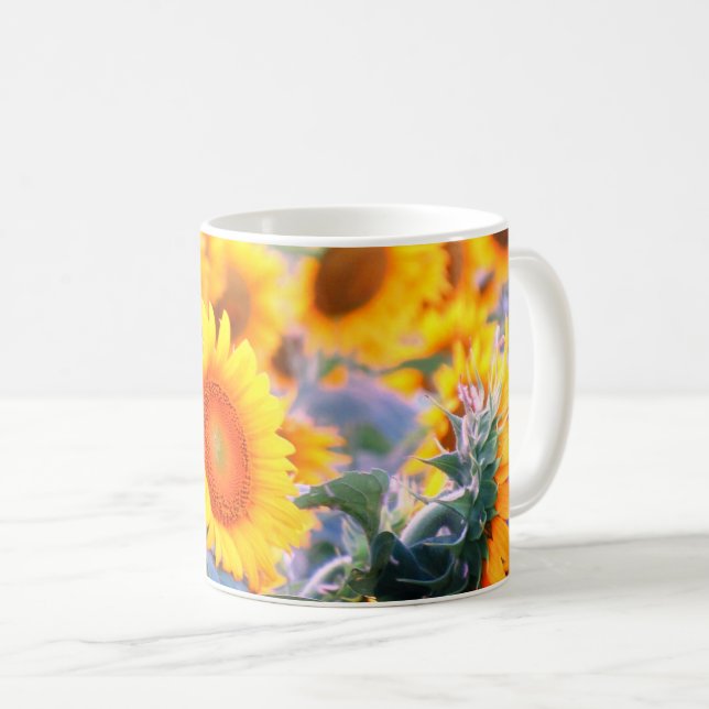 Sunflower mug photo mug (Front Right)