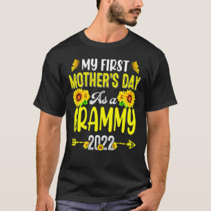 Sunflower My First Mother's Day As A Grammy Mother T-Shirt