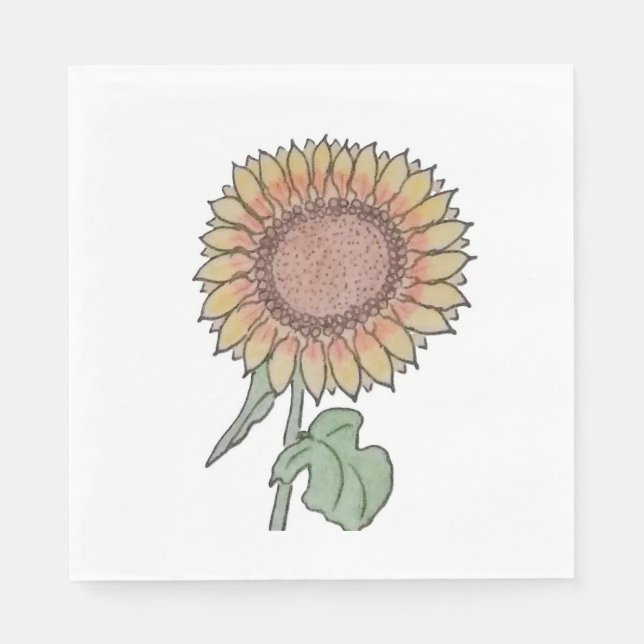 Sunflower  napkin (Front)