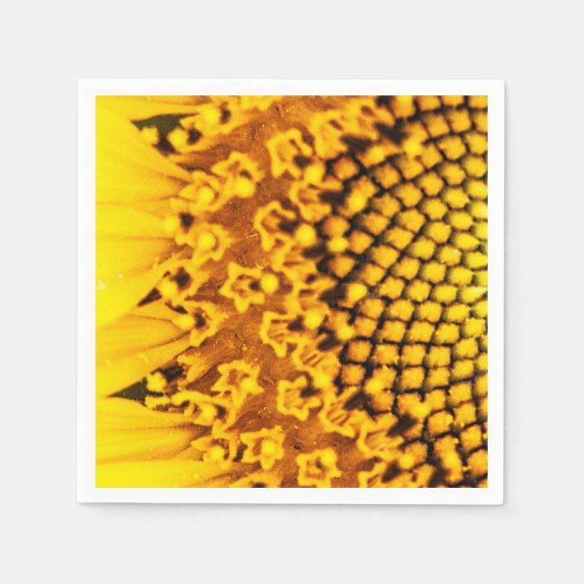 Sunflower Napkins for Weddings and Parties (Front)
