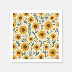sunflower napkins. napkin