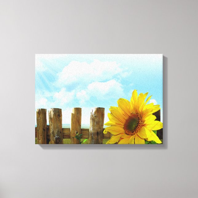 Sunflower Nature Beauty Canvas Print (Front)