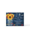 Sunflower Navy Blue Red Rose Rustic Save the Date