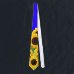 Sunflower Neck Tie Ukrainian Flag Support Ukraine<br><div class="desc">Sunflower Ties Freedom Support Ukraine Peace Ukrainian Flag Tie - Independence Together - Victory ! Let's make the world a better place - everybody together ! A better world begins - depends - needs YOU too ! You can transfer to 1000 Zazzle products. Resize and move or remove and add...</div>