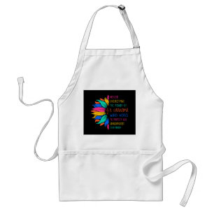 Sunflower Never Underestimate The Power Of Grandma Standard Apron