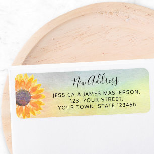 Sunflower New Address Return Address