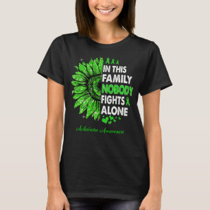 Sunflower Nobody Fights Alone Achalasia Awareness T-Shirt