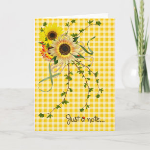 Sunflower Note Card