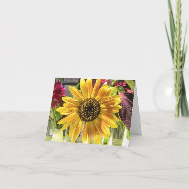 Sunflower Note Card (Front)
