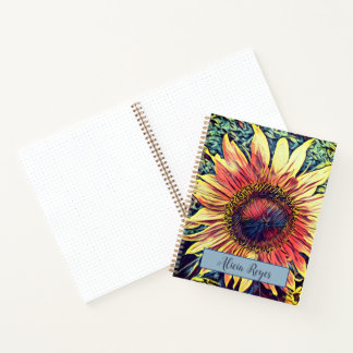 Sunflower notebook