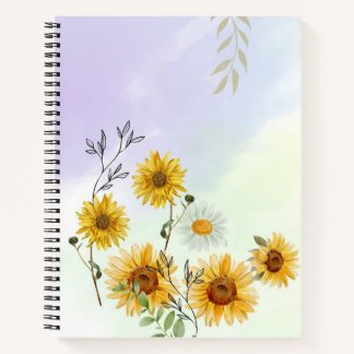 Sunflower Notebook to Keep you Organized