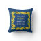 Sunflower on Dark Blue Pillow 