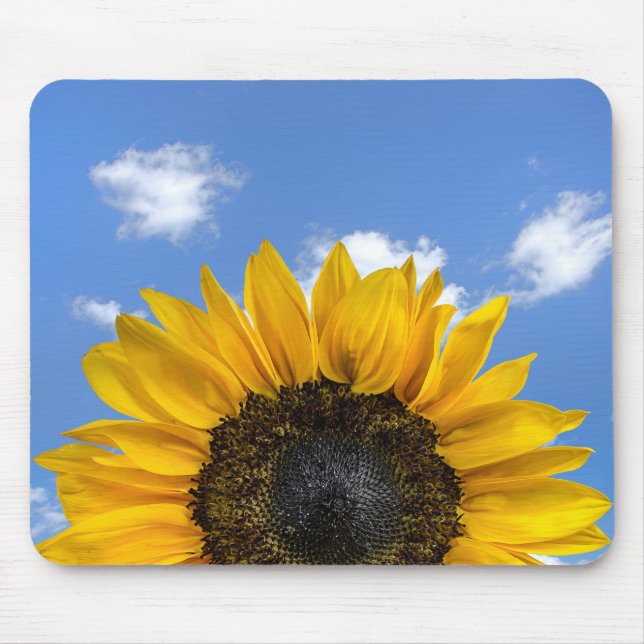 sunflower on summer sky mouse pad (Front)